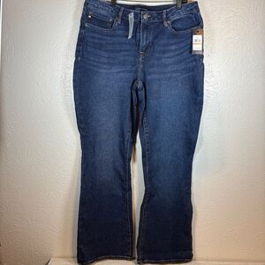 Tommy Hilfiger Tribeca Bootcut Jeans Women Size 12 Dark Wash Boot Cut Denim NWT